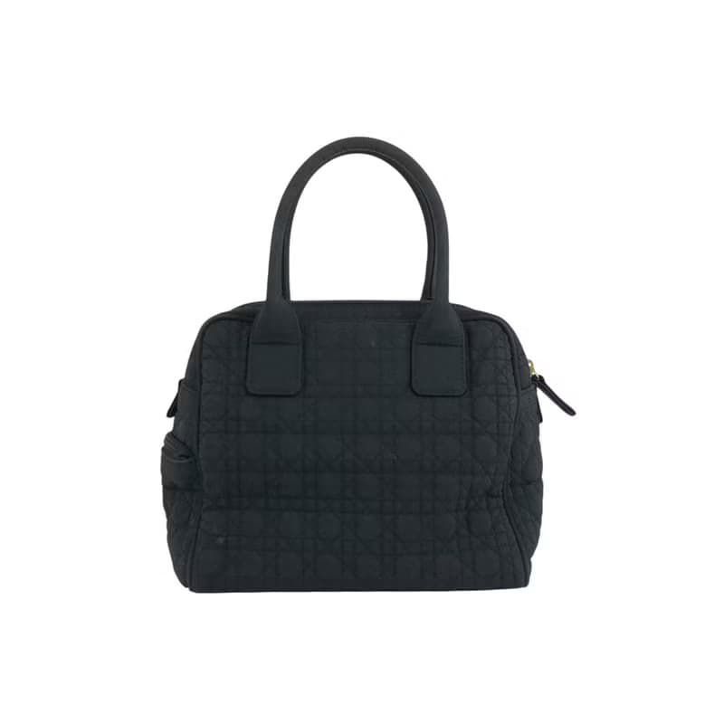 【 日本直送　名牌中古包 】Christian Dior クリスチャン ディオール ハンドバッグ ブラック チャーム ナイロン vintage  bir6d3