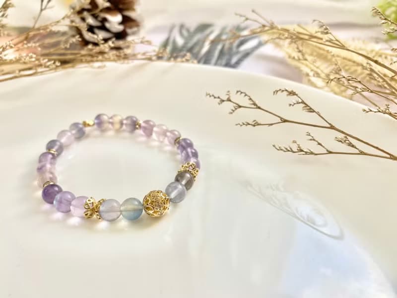 螢石手珠 螢石手串 水晶手珠 手鍊 手作飾品 天然石飾品 手作手串