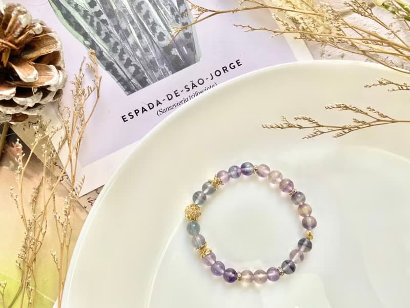 螢石手珠 螢石手串 水晶手珠 手鍊 手作飾品 天然石飾品 手作手串