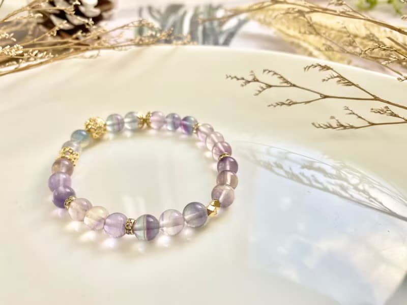 螢石手珠 螢石手串 水晶手珠 手鍊 手作飾品 天然石飾品 手作手串