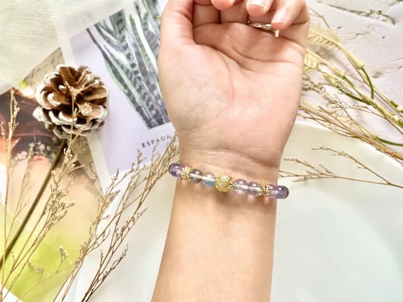 螢石手珠 螢石手串 水晶手珠 手鍊 手作飾品 天然石飾品 手作手串