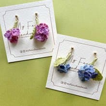 *My Fancy Handmade*手鈎夏繡球花耳環