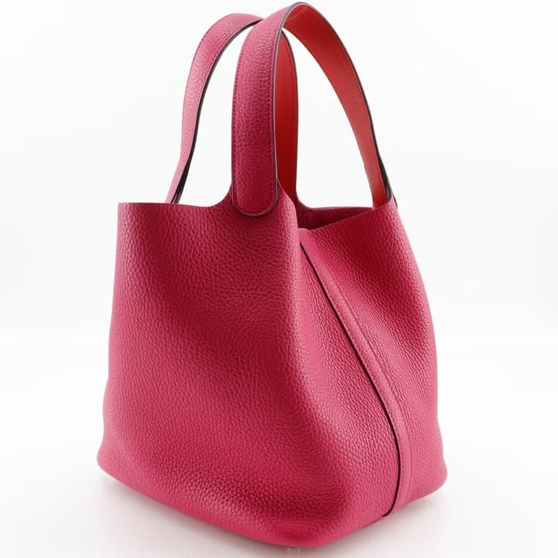 【日本直送】エルメス HERMES ピコタンロックMM ハンドバッグ トゴ ローズエクストリーム ピンク A レディース【中古】