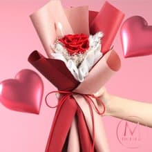 真愛每一天永生玫瑰花束
