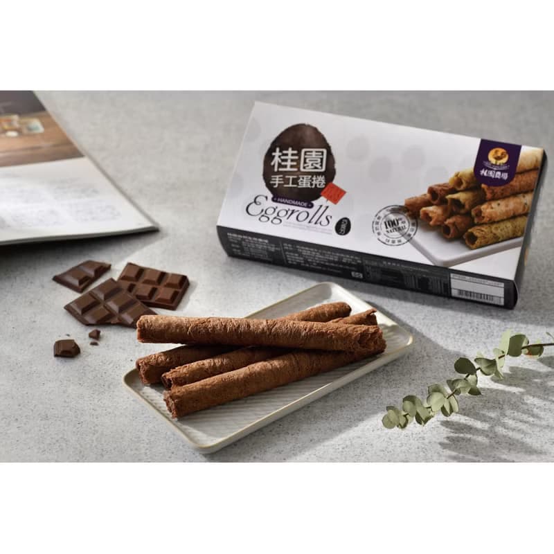【桂園農場】手工蛋捲-口味任選(原味、咖啡、茶香、巧克力)