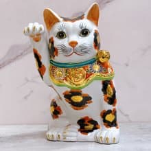 【金華三福】日本九谷燒招財貓 | 10號 - 金三毛