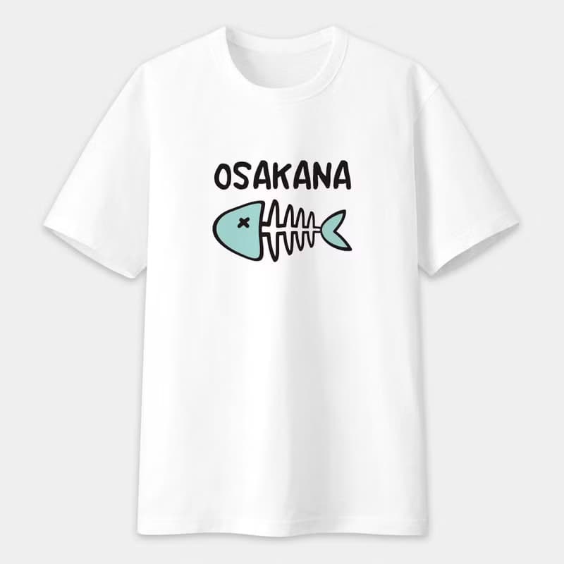 OSAKANA 魚骨頭 中性短袖T恤 PS063