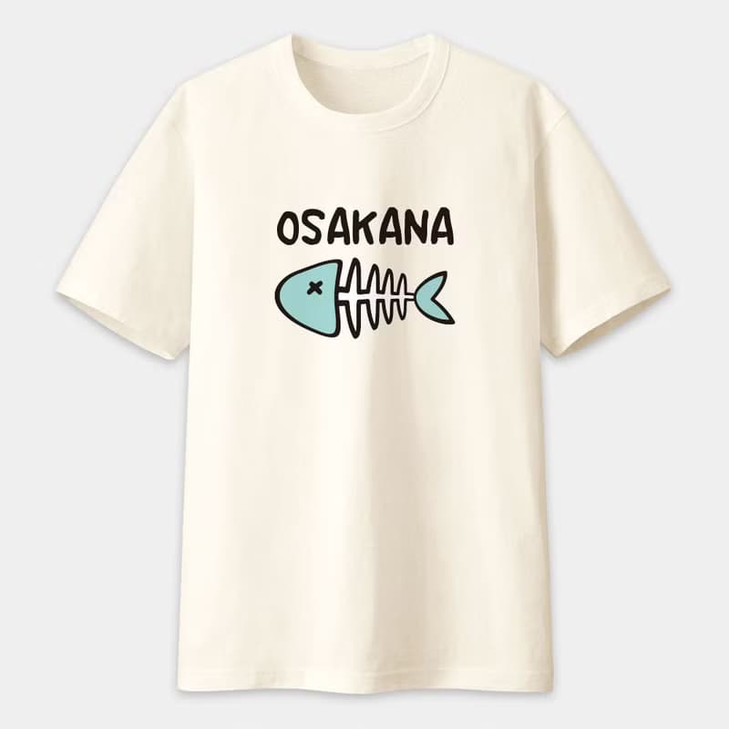 OSAKANA 魚骨頭 中性短袖T恤 PS063