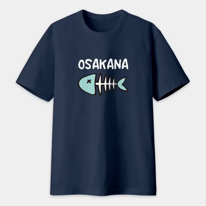 OSAKANA 魚骨頭 中性短袖T恤 PS063
