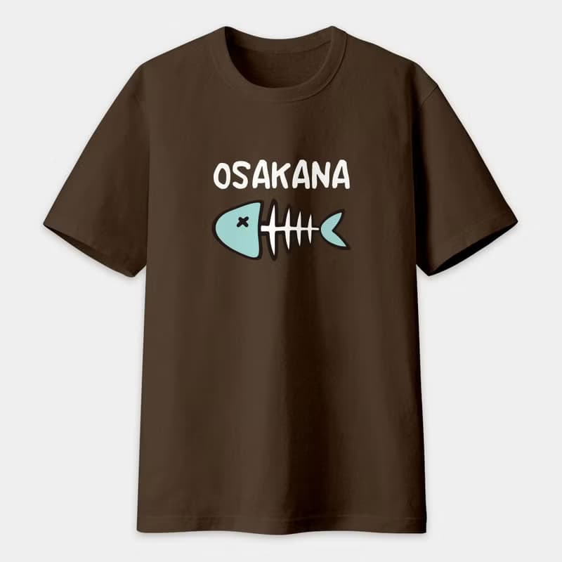 OSAKANA 魚骨頭 中性短袖T恤 PS063