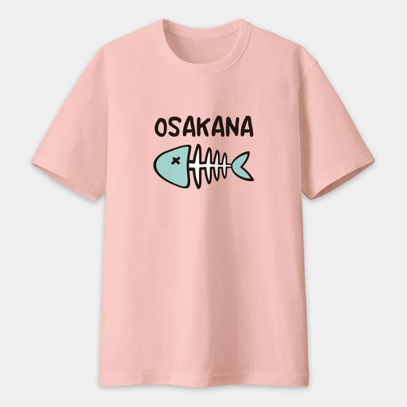 OSAKANA 魚骨頭 中性短袖T恤 PS063
