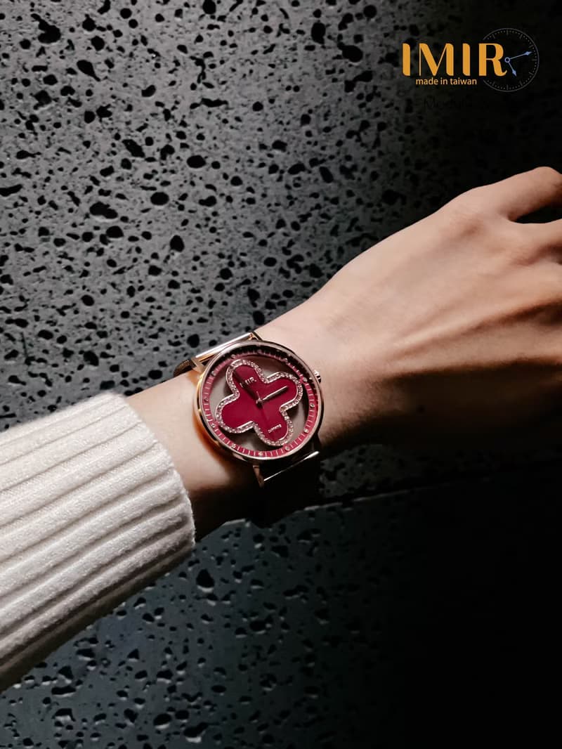 IMIR 璀璨 | 紅瑪瑙石 玫瑰金殼