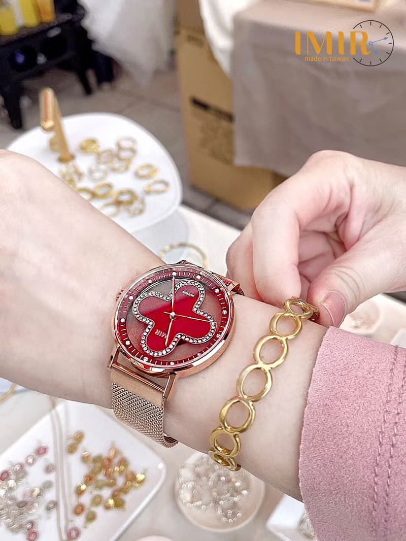 IMIR 璀璨 | 紅瑪瑙石 玫瑰金殼