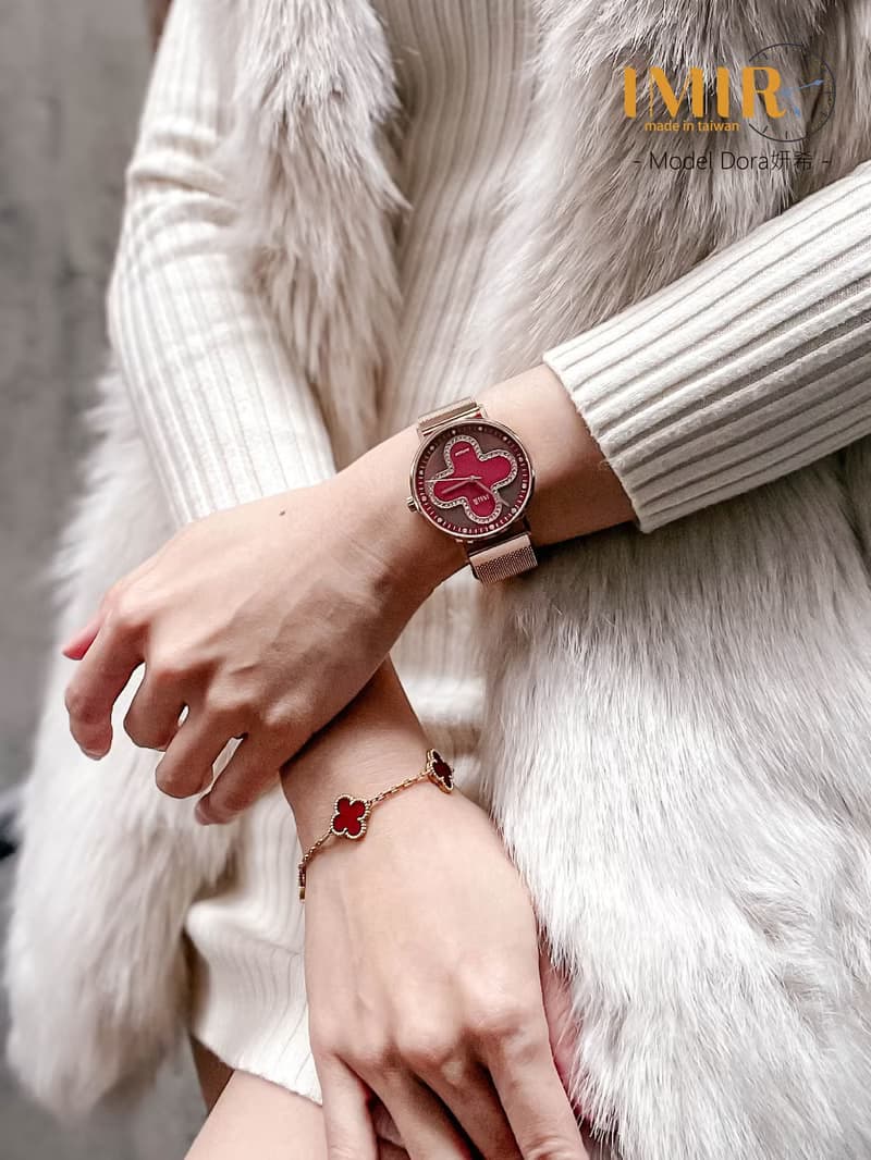 IMIR 璀璨 | 紅瑪瑙石 玫瑰金殼