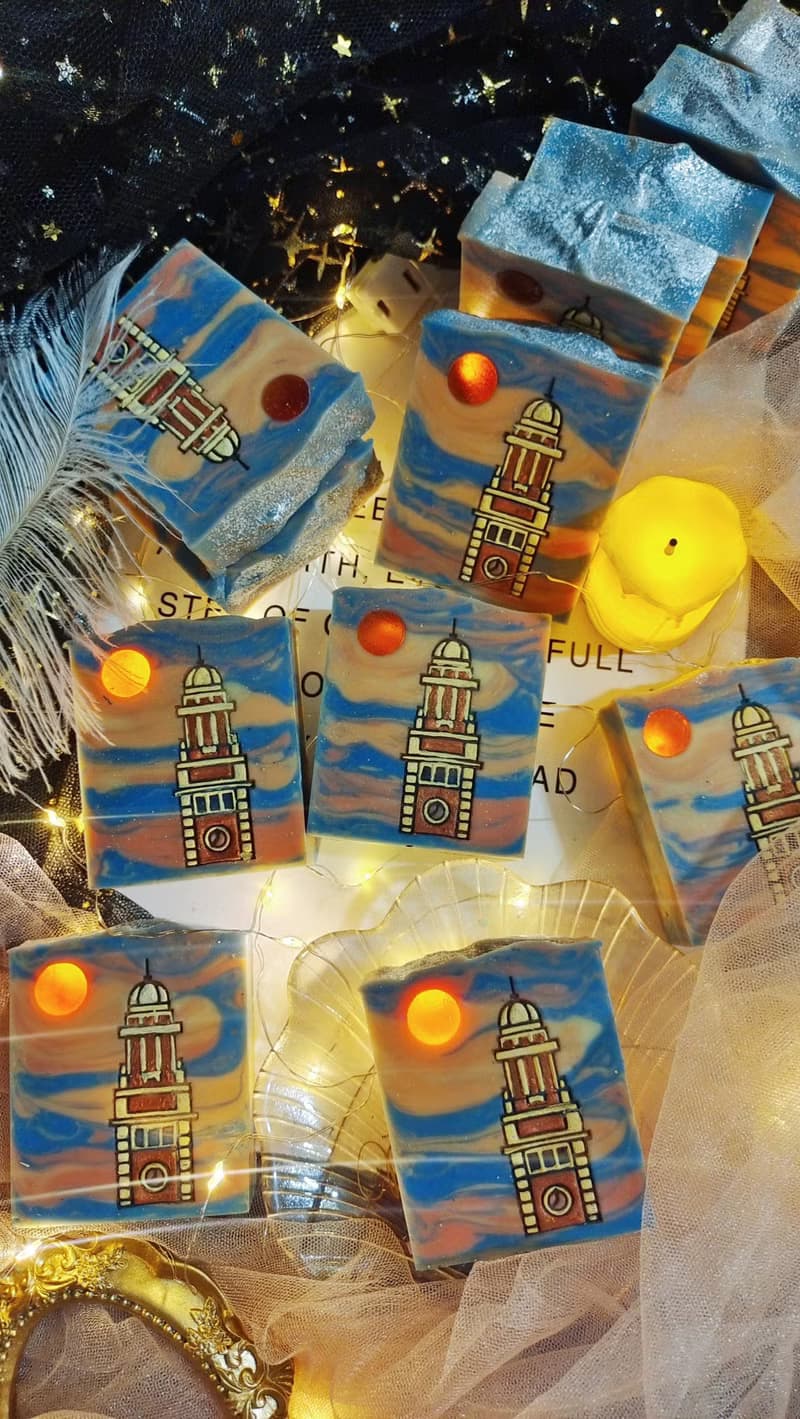 【香港禮物】尖沙咀鐘樓夕陽造型手工皂—香港手工皂