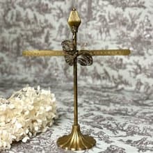 50756-迷人法國蝴蝶造型黃銅耳環展示架 Charming French Vintage