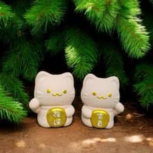 富貴/強運 大招財貓套組  環保水泥擴香石 公仔 禮物