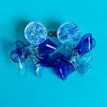 Spring storm  Blue ピアス/イヤリング