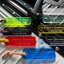 Rectangle Luggage Tag  |  Luggage Tags | Luggage Tag Personalized (2 piece)