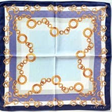 Celine Paris Vintage Scarf Jewelry Gold Chain 23 x 22.5 inches