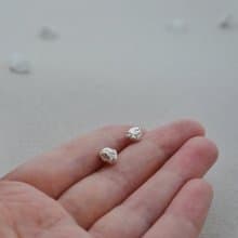 Stone | 極簡日常 岩石純銀耳釘