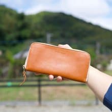 お札入れ ファスナー 財布 長財布 革財布 レザー イタリアンレザー 革