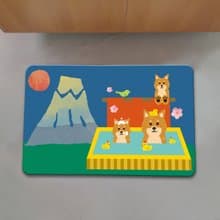 柴犬 仿羊絨 地毯