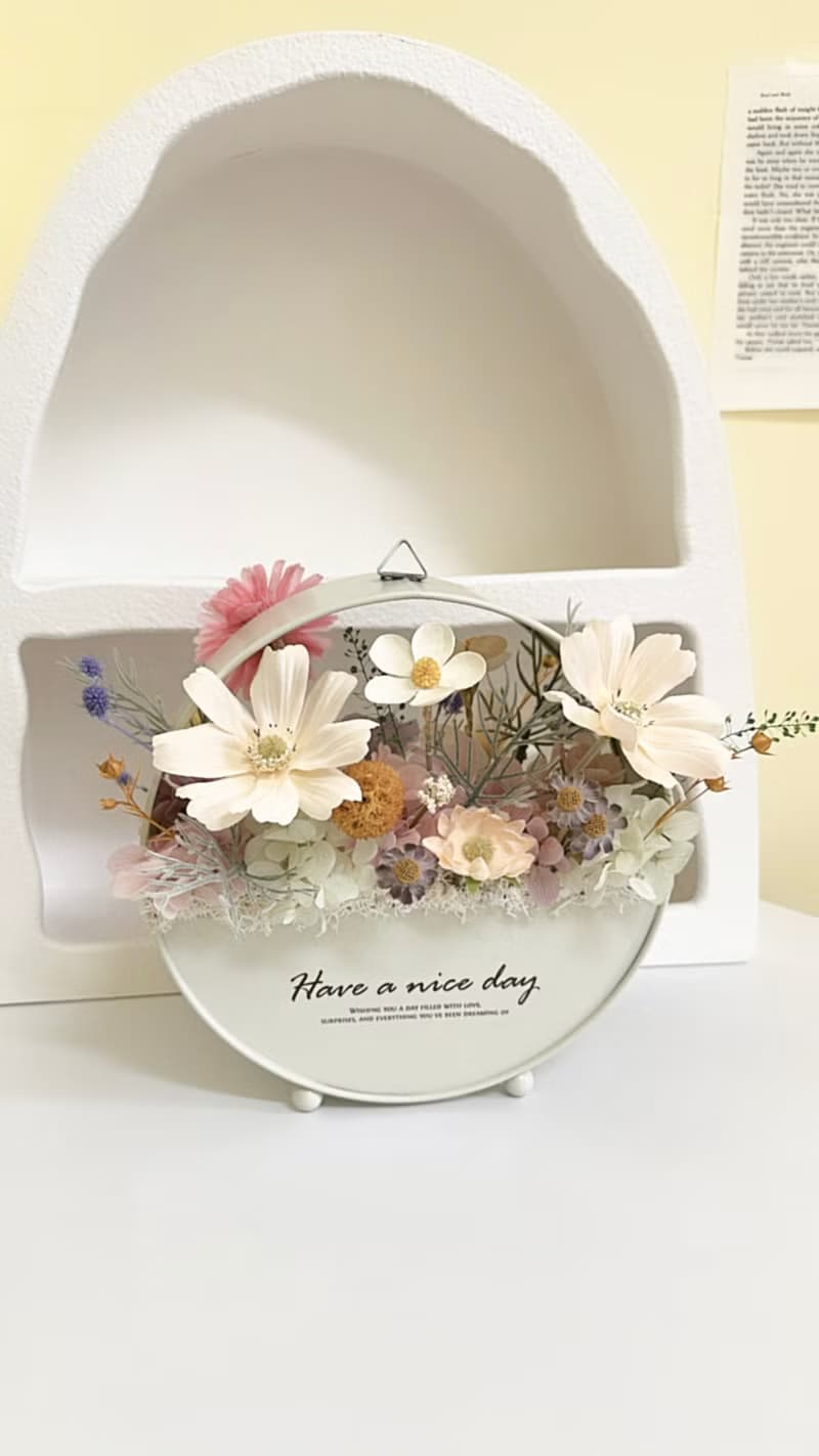 【祝賀花禮】永生花吊籃 永生花籃 開幕祝賀 新居落成