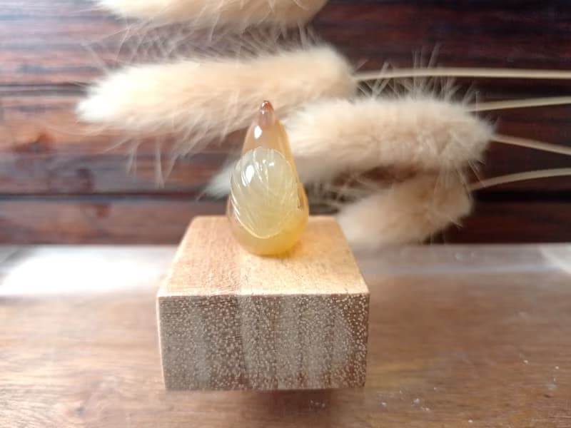 小雕件 小品生肖-公雞 紅玉髓