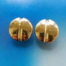 Vintage Jewelry 西洋古董飾品 MONET 金色調 簡約 夾式耳環