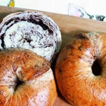 野生自培酵母手工貝果 大理石巧克力5入可店到店//可