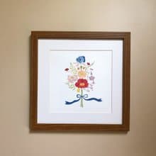 花束插畫/掛畫/含裱框