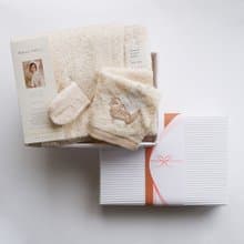 【kontex】今治Fluffy系列連帽浴巾/毛巾禮盒-綿羊/大象 (附提袋)