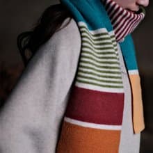 日系雜志風Robert Mackie針織複古圍巾帽子手套蘇格蘭進口全羊毛