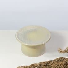 蜜黃渲墨葡灰小矮盤