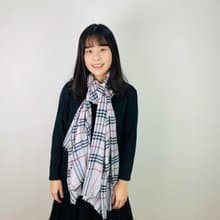 【換季特賣】經典格紋100% Cashmere輕薄款圍巾 商品售出概不退貨