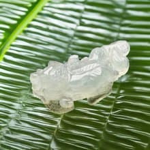【招財神獸】冰綠翡翠貔貅擺飾 | 天然緬甸玉翡翠A貨|送禮