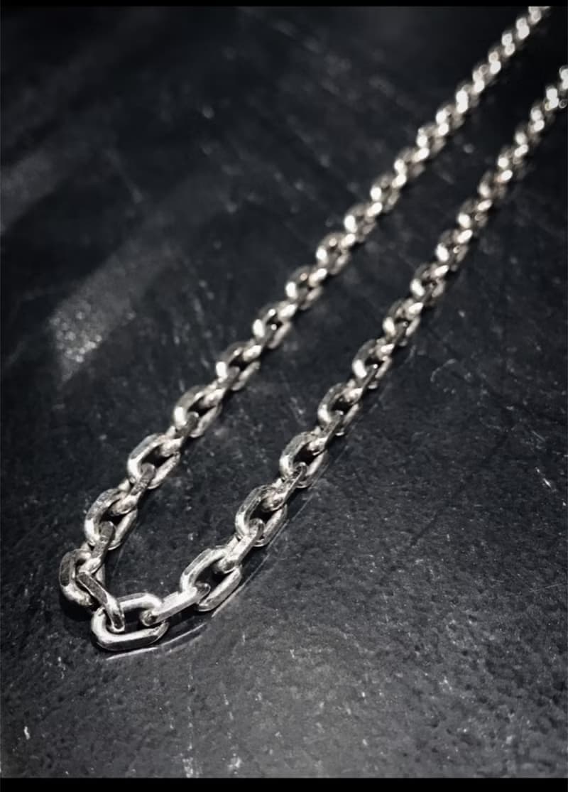 【銀鍊系列】方切銀鍊 粗版 Silver (L)50-65cm 925純銀