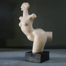 Ceramic woman figurine Female nude figure Nude woman statue Erotic sculpture