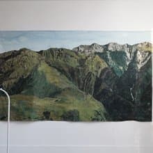 台灣山掛布 - 秀姑巒山&大水窟山 144x83 cm / 70x40 cm