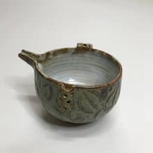曾永鴻  灰釉刻花茶海