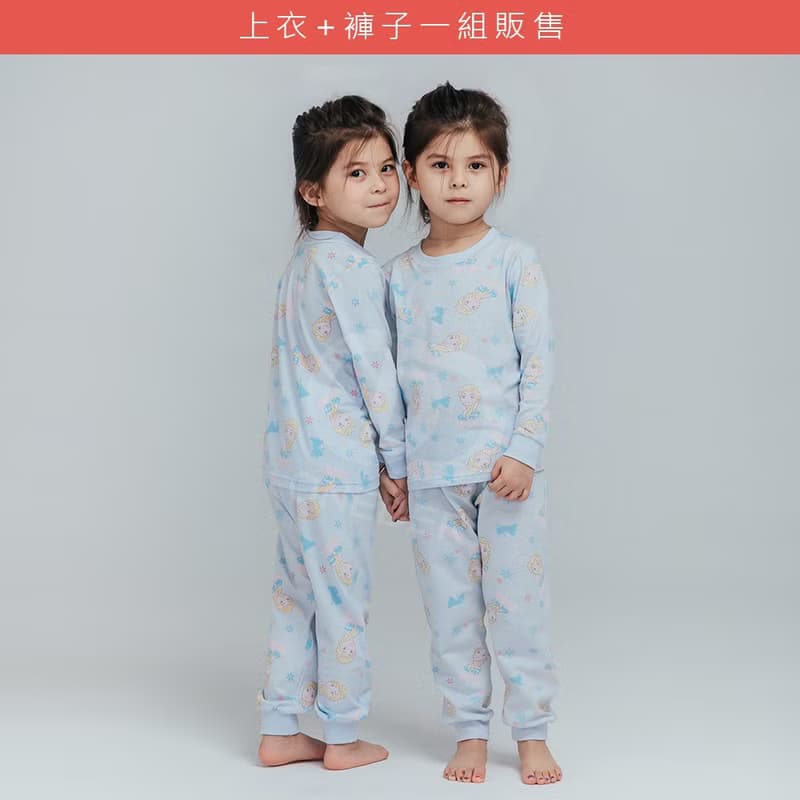 【ONEDER旺達】Disney冰雪奇緣純棉長袖套裝 台灣製艾莎兒童睡衣
