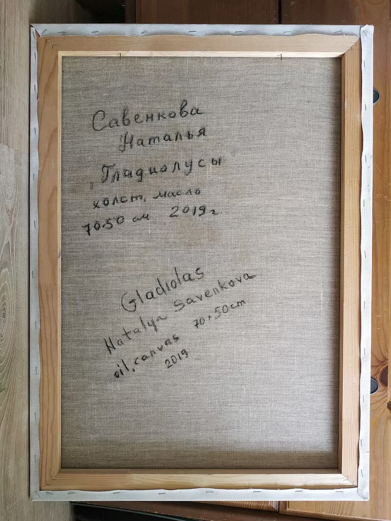 Flower Painting Gladiolas Bouquet Artwork Impressionism Original Art Floral Art