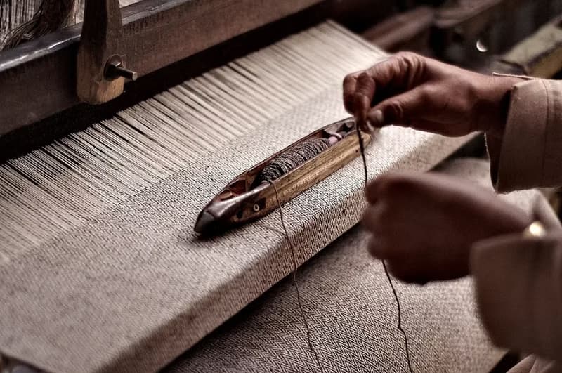 手繪渲染筆袋 餐具袋 手感捲軸 春捲筆袋-筆的水彩色房子 印度象