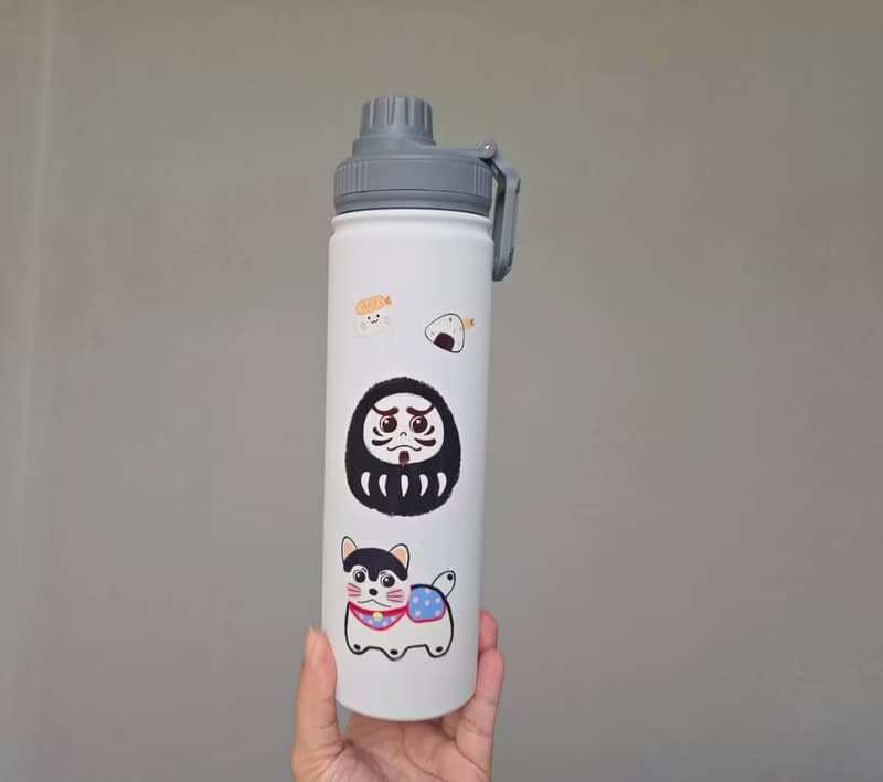 獨家達磨だるま 車貼 文具 筆電 手機殼 行李箱 水壺 鐵盒轉印貼