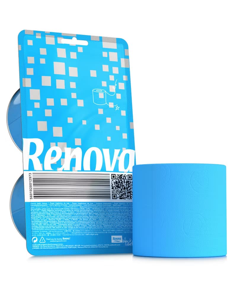 Renova滾筒檀香彩色卷紙兩入裝南歐風情輕顏七色時尚環保交換禮物