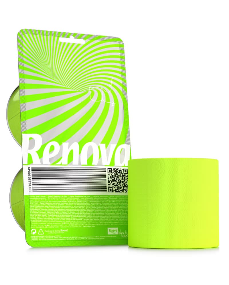 Renova滾筒檀香彩色卷紙兩入裝南歐風情輕顏七色時尚環保交換禮物