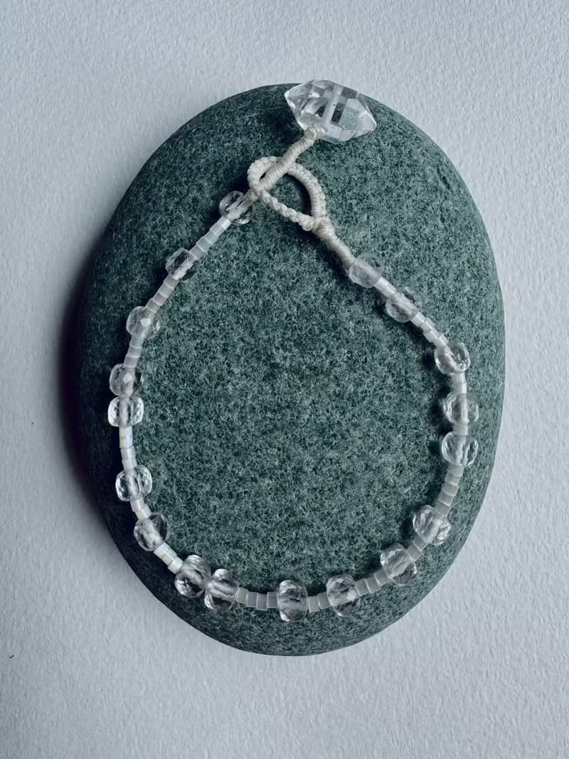 |光之靜語| 白水晶編織手鍊