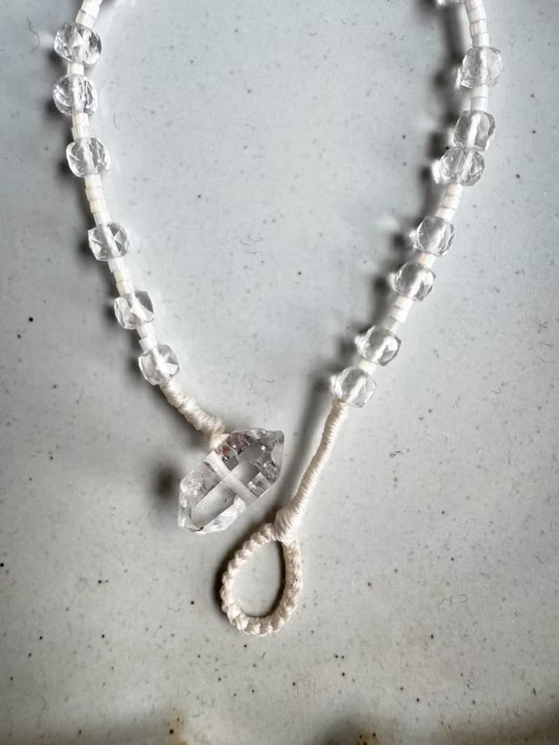 |光之靜語| 白水晶編織手鍊