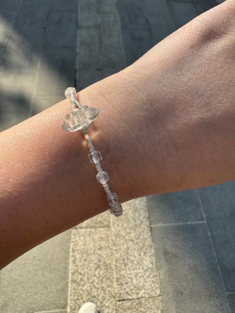 |光之靜語| 白水晶編織手鍊
